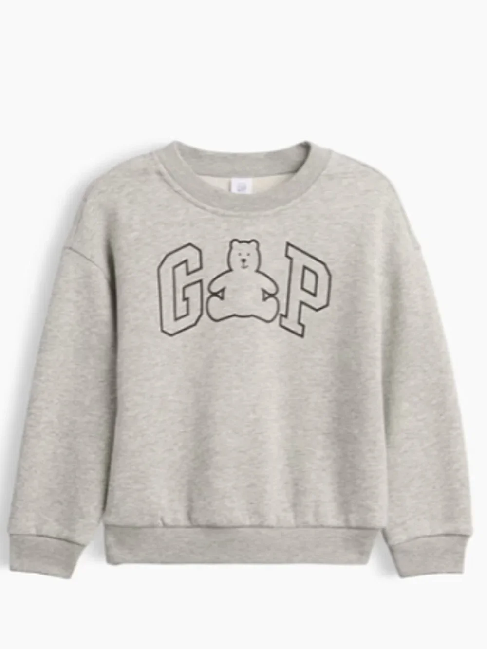 NWT - GAP Bear Logo Grey Sweatshirt